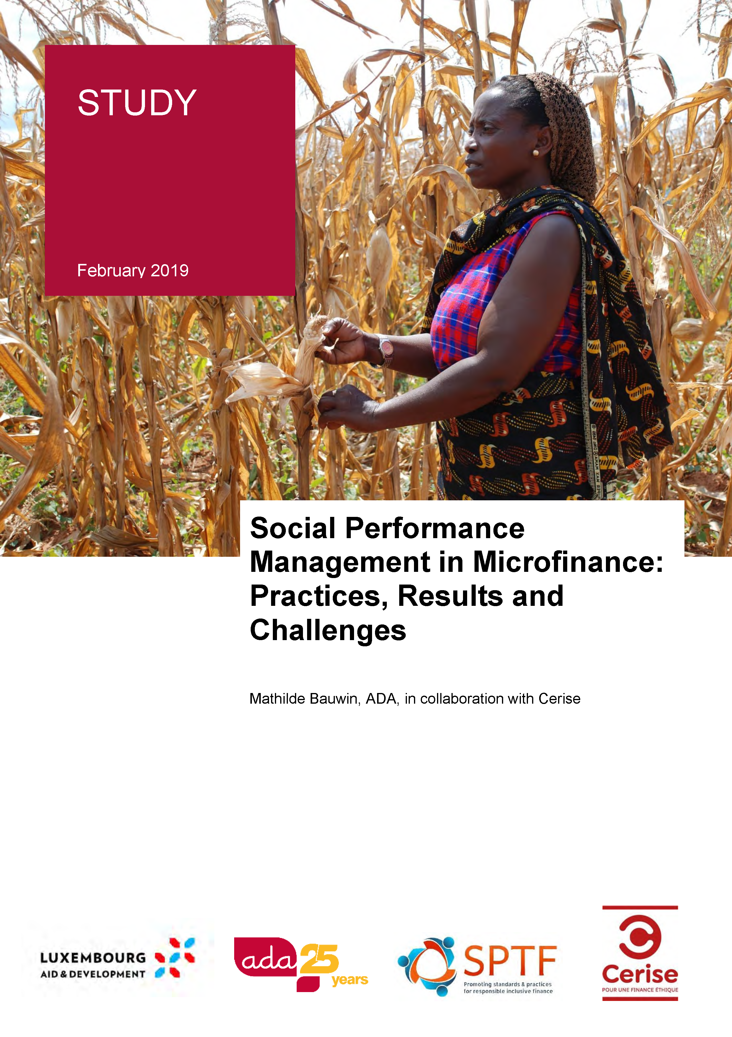 Cover of study on social performance management in microfinance