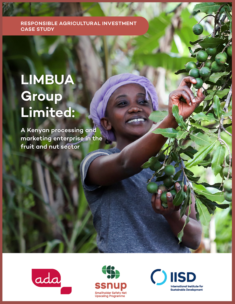 Cover Étude de cas RAI - Pratiques agricoles responsables d'une entreprise kenyane de transformation et de commercialisation dans le secteur des fruits et des noix - LIMBUA Group Limited