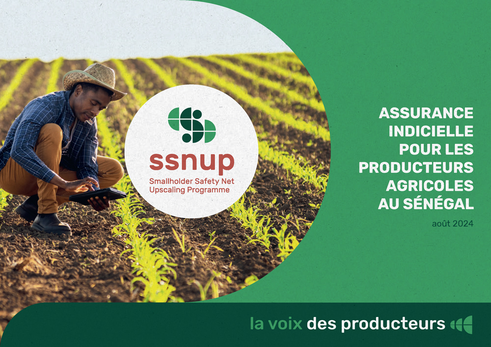 Cover assurance indicielle pour les producteurs agricoles au Sénégal